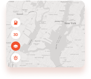 Maps in satellite view